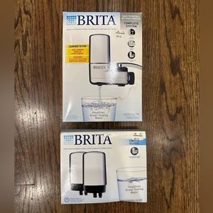 Brita Faucet Filtration System with 2 additional Filters NEW